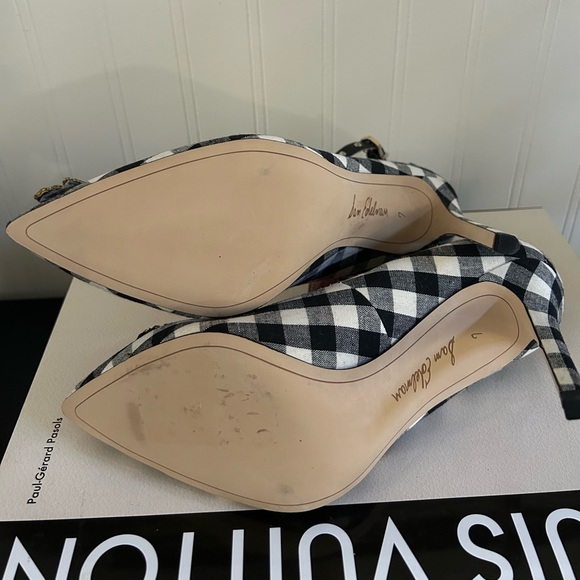 Sam Edelman hermione 3 Black and White Checkered Heels - Picture 8 of 16